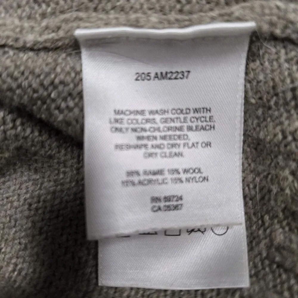 Columbia Sz XL Beige Soft Ramie Wool‎ Blend Knit Pullover Sweater 205 AM2237